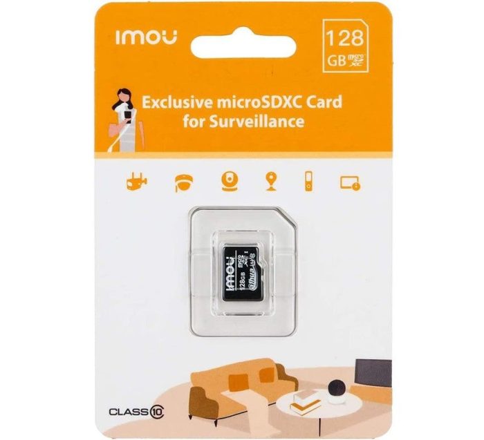 MEMORIA MICRO SD IMOU CLASE 10 DE 128GB