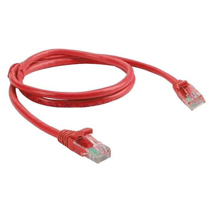 PATCH CORD DE 1 METRO COLOR ROJO