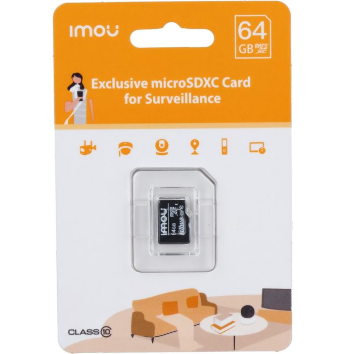 5446 MEMORIA MICRO SD IMOU CLASE 10 DE 64GB