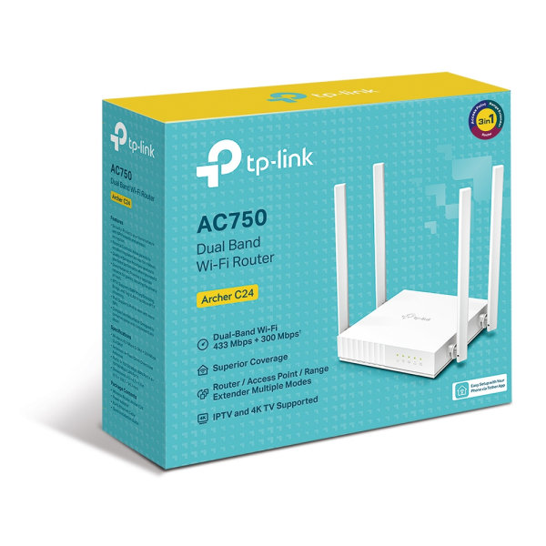 ROUTER REPETIDOR WIFI TP-LINK DE DOBLE BANDA ARCHER C24 ROUTER REPETIDOR WIFI TP-LINK DE DOBLE BANDA ARCHER C24