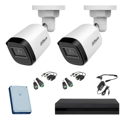 KIT DE 2 CAMARAS DAHUA DE 2 MEGAPIXELES