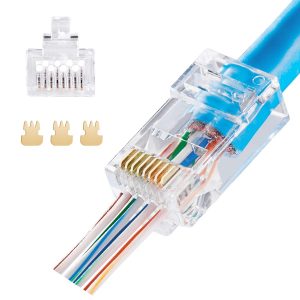 CONECTOR RJ45 CAT6 PASS THROUGH DAHUA